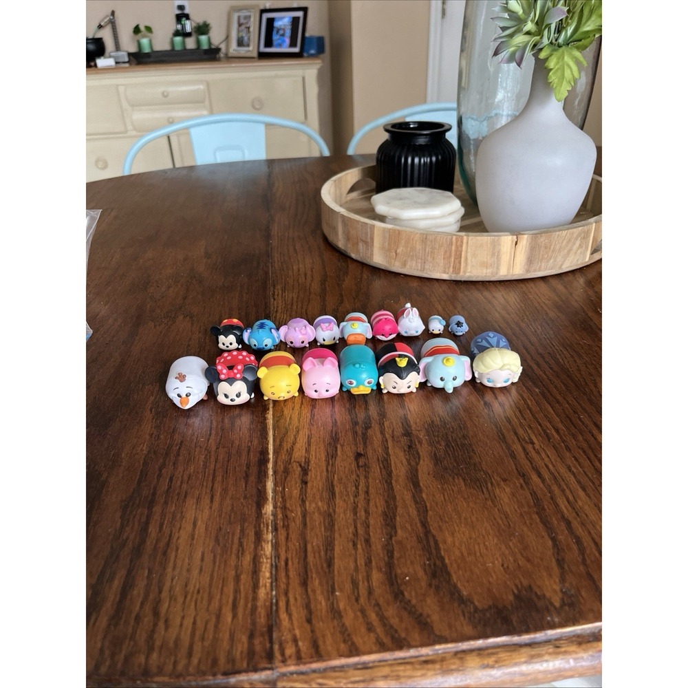 Tsum Tsum Vinyl Toys Disney 3 Sizes Lot Of 17 Mixed Figures